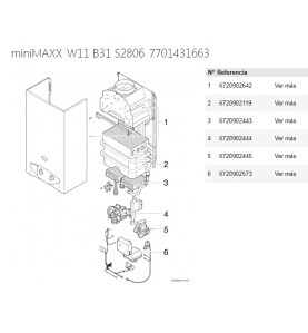 Calentador Junkers miniMAXX W11 B31 S2806 7701431663