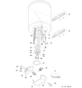 Ánodo Vaillant para termo VEH 100/4-3