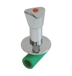 LLave de paso POMO para PPR Ø25