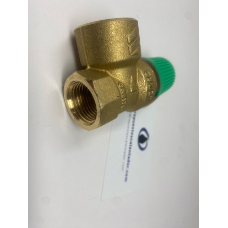 Válvula seguridad de 1/2" para aerotermia