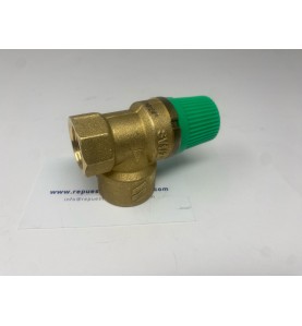 Válvula seguridad de 1/2" para aerotermia