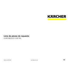 Despiece KARCHER K3.150 referencia 1.601-642.0