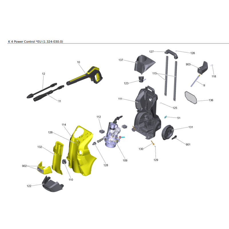 Despiece KarcherK 4 Power Control