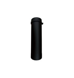 Tubo 0.5m color negro mate Longitud Adaptable Ø125
