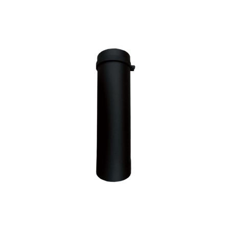 Tubo 0.5m color negro mate Longitud Adaptable Ø125