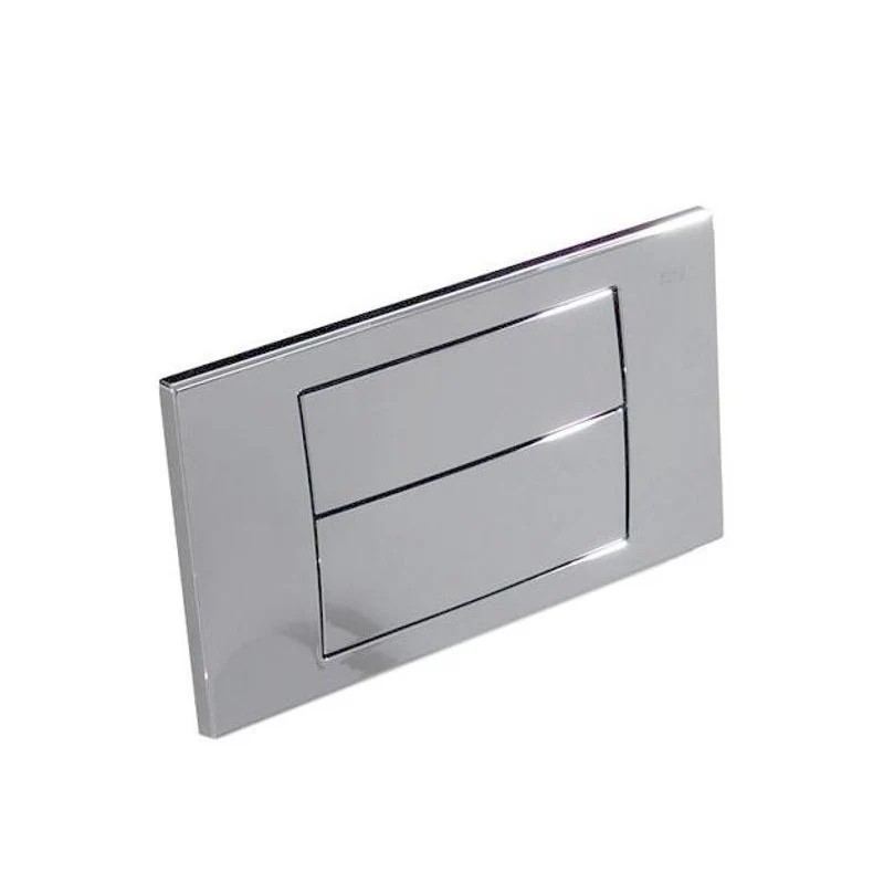 Placa pulsador inodoro pared cromada ROCA