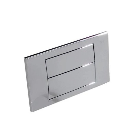 Placa pulsador inodoro pared cromada ROCA