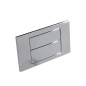 Placa pulsador inodoro pared cromada ROCA