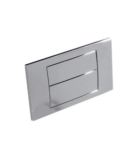 Placa pulsador inodoro pared cromada ROCA